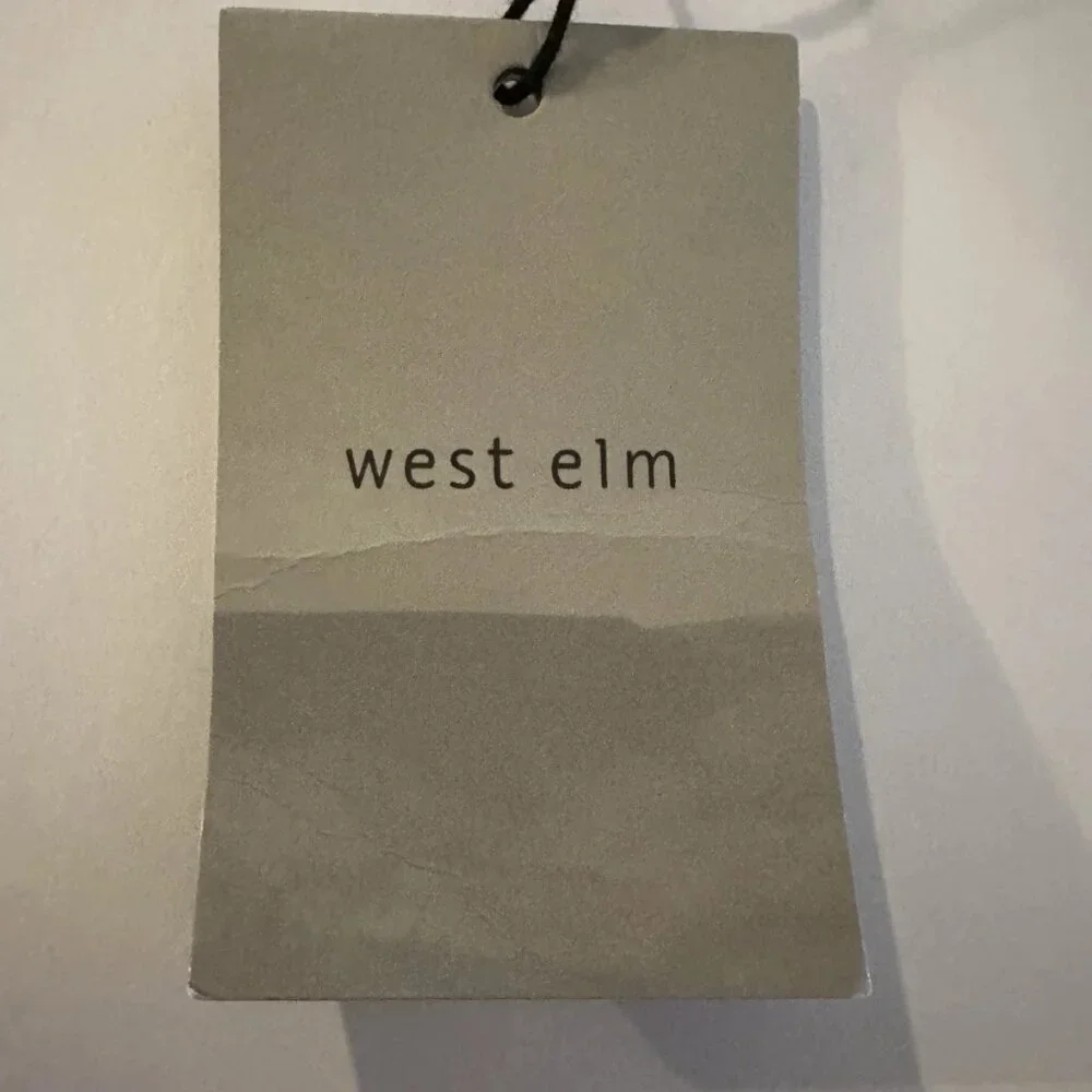 NWT West Elm Suede Tassel Pillow Cover Deep Teal 15x15 Retail $79